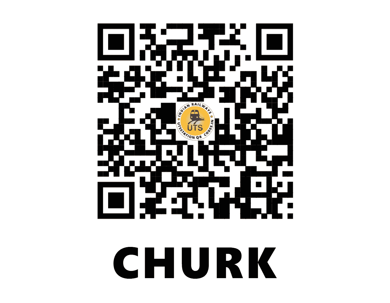 UTS QR Code for CHURK - CUK - NC (UTTAR PRADESH)